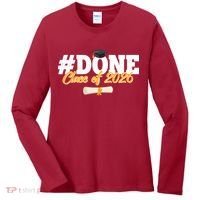 #Done Class Of 2026 Senior Grad Graduation Women's Long Sleeve Shirt thumb 0