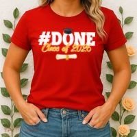 #Done Class Of 2026 Senior Grad Graduation Women's T-Shirt thumb 2