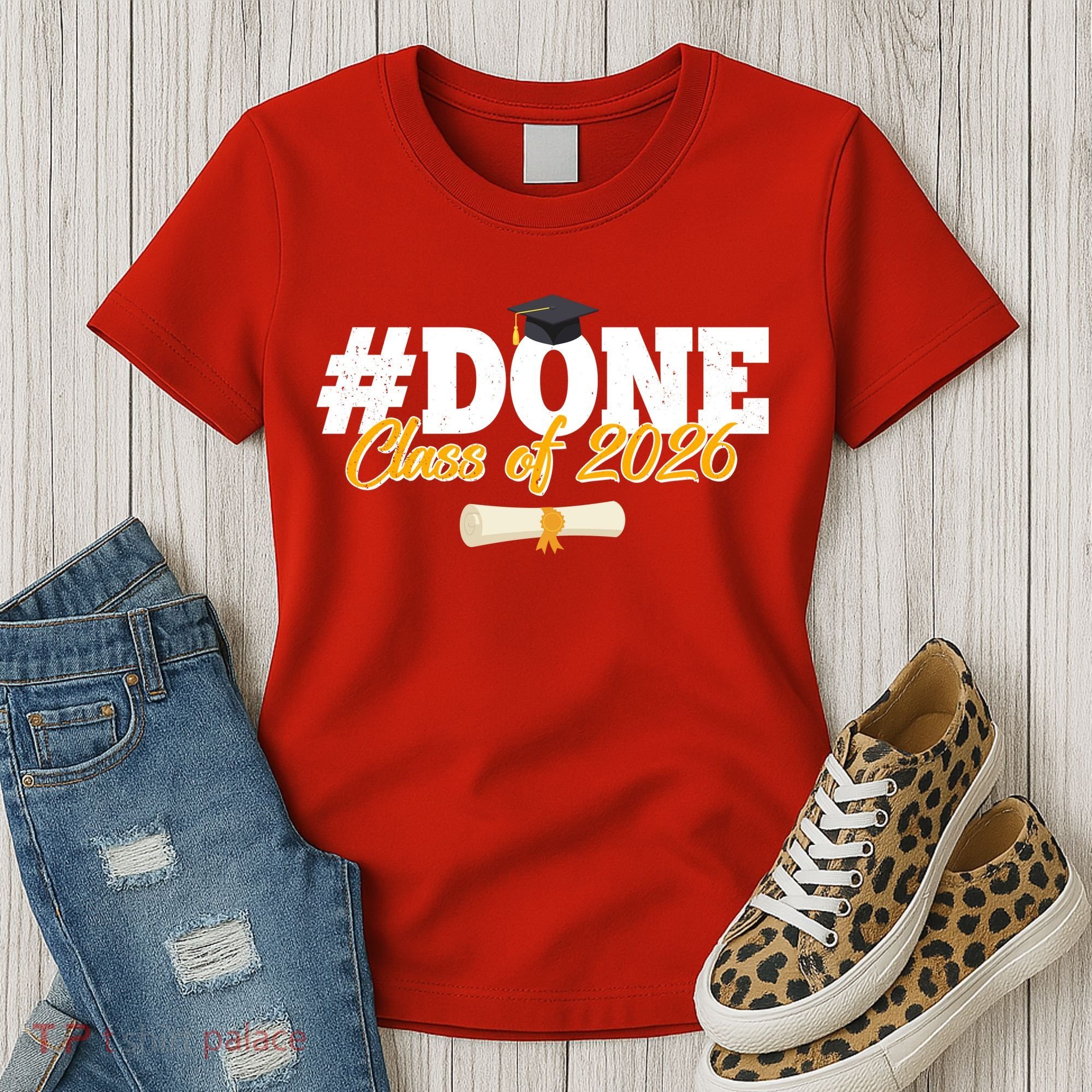#Done Class Of 2026 Senior Grad Graduation Women's T-Shirt