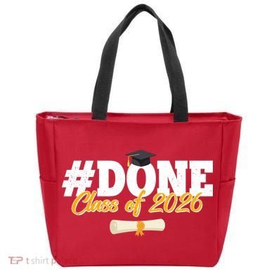 #Done Class Of 2026 Senior Grad Graduation Tote Bag