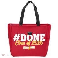 #Done Class Of 2026 Senior Grad Graduation Tote Bag thumb 0