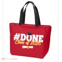 #Done Class Of 2026 Senior Grad Graduation Tote Bag thumb 3