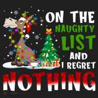 Donkey Christmas On The Naughty List And I Regret Nothing Women's Sweatshirt thumb 2