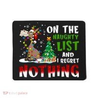 Donkey Christmas On The Naughty List And I Regret Nothing Mousepad thumb 0