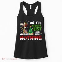 Donkey Christmas On The Naughty List And I Regret Nothing Women's Tank Top thumb 0