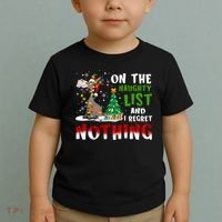 Donkey Christmas On The Naughty List And I Regret Nothing Toddler T-Shirt thumb 2