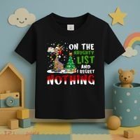 Donkey Christmas On The Naughty List And I Regret Nothing Toddler T-Shirt thumb 3