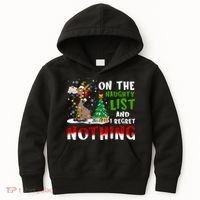 Donkey Christmas On The Naughty List And I Regret Nothing Kids Hoodie thumb 0