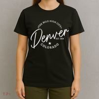 Denver Colorado Pride Mile High City Est. 1858 Denver T-Shirt thumb 4