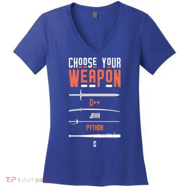 Developer Coder Programming Gift Software Engineer Programmer Great Gift Women's V-Neck T-Shirt