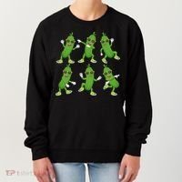 Dabbing Cucumber Pickle Dancing Wearing Sunglasses Dab Dance Women's Sweatshirt thumb 0