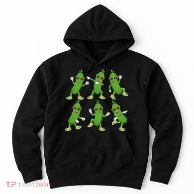 Dabbing Cucumber Pickle Dancing Wearing Sunglasses Dab Dance Hoodie