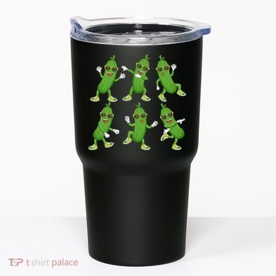 Dabbing Cucumber Pickle Dancing Wearing Sunglasses Dab Dance Tumbler