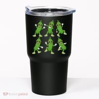 Dabbing Cucumber Pickle Dancing Wearing Sunglasses Dab Dance Tumbler thumb 0