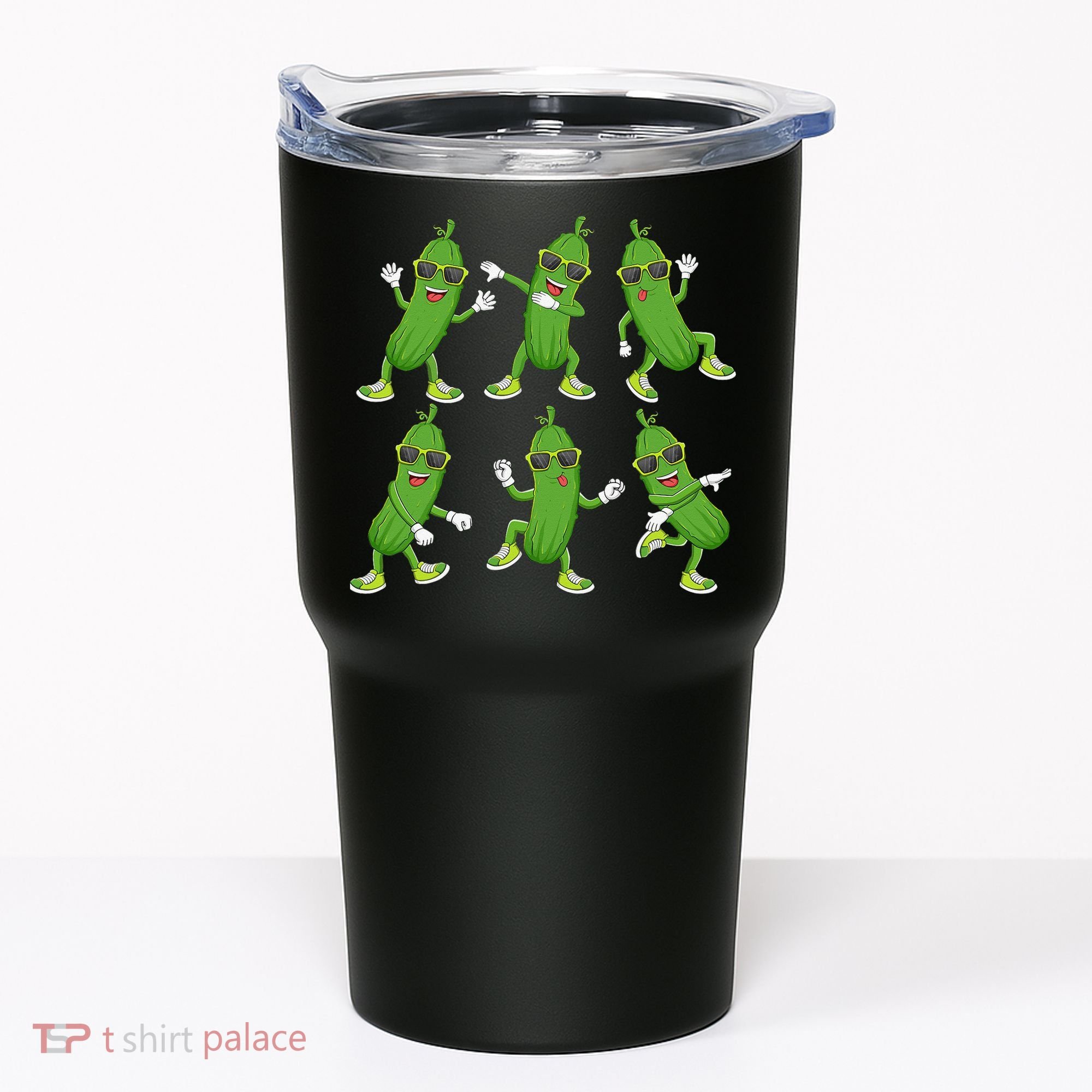 Dabbing Cucumber Pickle Dancing Wearing Sunglasses Dab Dance Tumbler