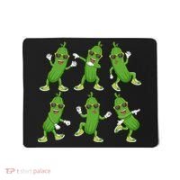 Dabbing Cucumber Pickle Dancing Wearing Sunglasses Dab Dance Mousepad thumb 0