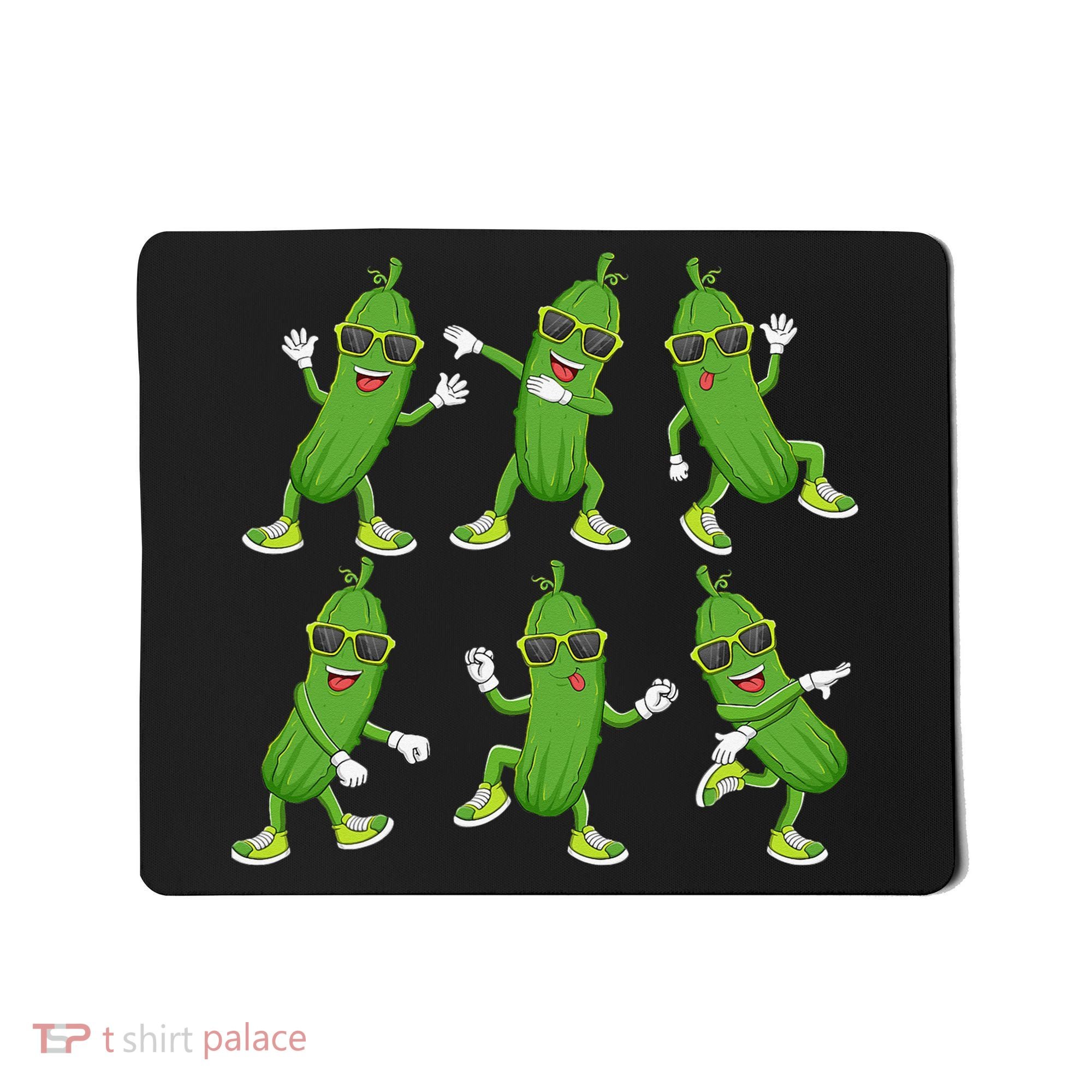 Dabbing Cucumber Pickle Dancing Wearing Sunglasses Dab Dance Mousepad