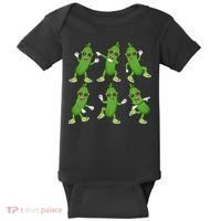 Dabbing Cucumber Pickle Dancing Wearing Sunglasses Dab Dance Baby Bodysuit thumb 0
