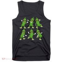 Dabbing Cucumber Pickle Dancing Wearing Sunglasses Dab Dance Tank Top thumb 0