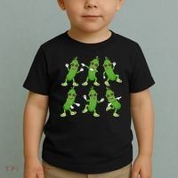 Dabbing Cucumber Pickle Dancing Wearing Sunglasses Dab Dance Toddler T-Shirt thumb 2