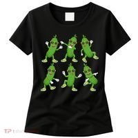 Dabbing Cucumber Pickle Dancing Wearing Sunglasses Dab Dance Women's T-Shirt thumb 0