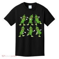 Dabbing Cucumber Pickle Dancing Wearing Sunglasses Dab Dance Kids T-Shirt thumb 0
