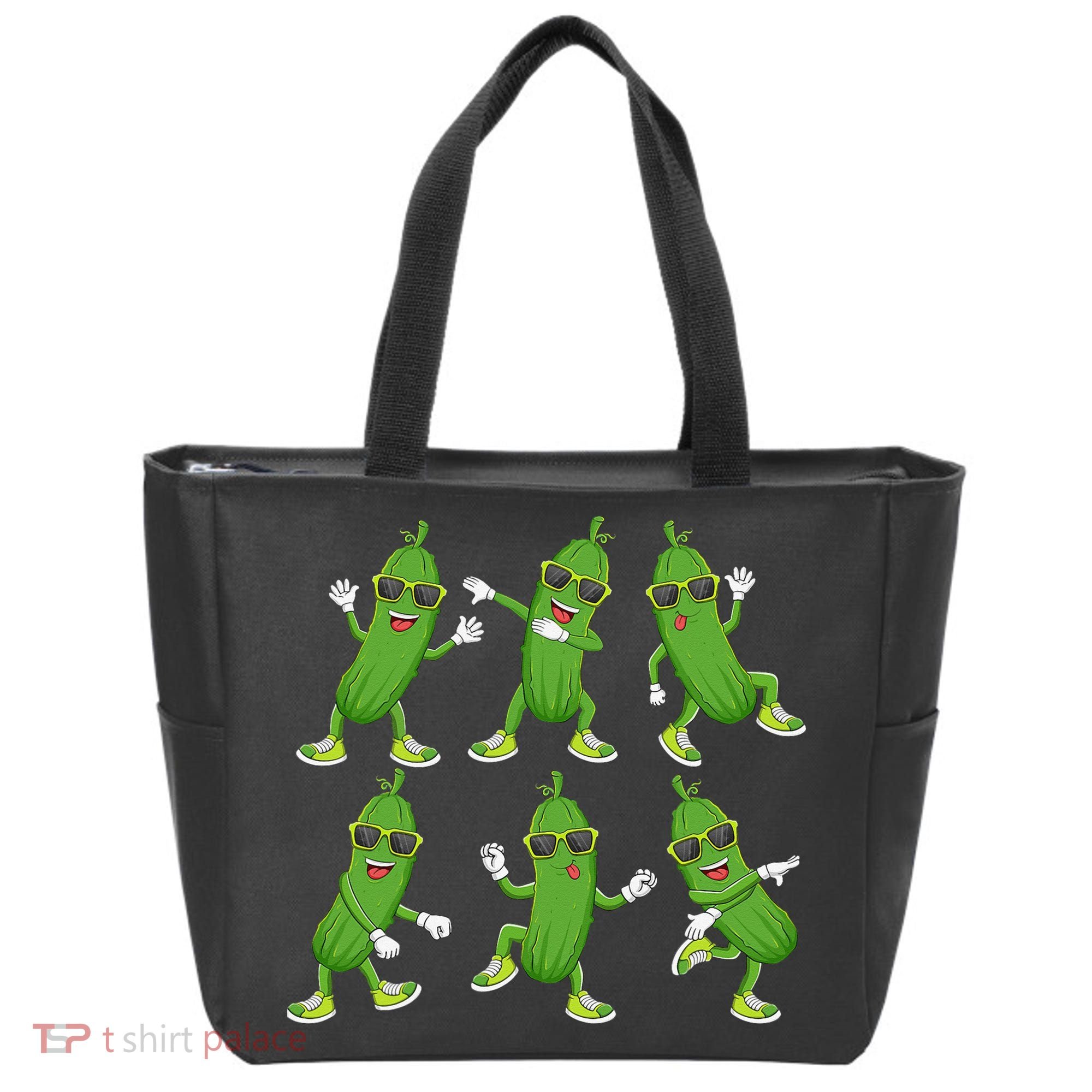 Dabbing Cucumber Pickle Dancing Wearing Sunglasses Dab Dance Tote Bag