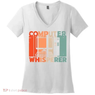 Developer Coder Programming Software Engineer Programmer Women's V-Neck T-Shirt