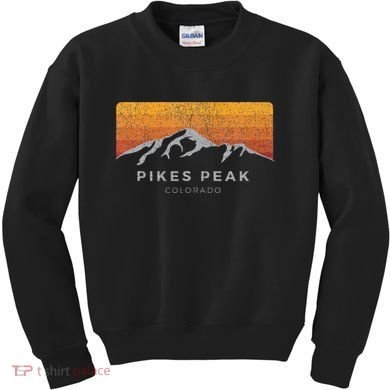 Distressed Colorado Pikes Peak Summer Edition Kids Sweatshirt