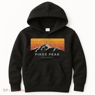 Distressed Colorado Pikes Peak Summer Edition Kids Hoodie