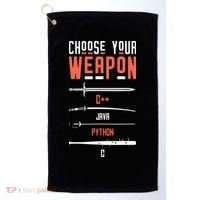 Developer Coder Programming Software Engineer Programmer Golf Towel thumb 0