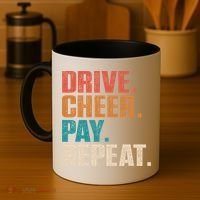 Drive Cheer Pay Repeat Funny Baseball Softball Coffee Mug thumb 4