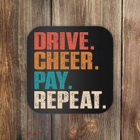 Drive Cheer Pay Repeat Funny Baseball Softball Coaster thumb 0