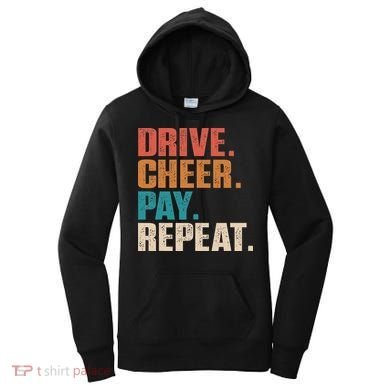 Drive Cheer Pay Repeat Funny Baseball Softball Women's Hoodie