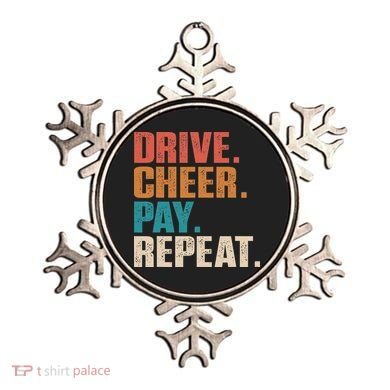 Drive Cheer Pay Repeat Funny Baseball Softball Ornament