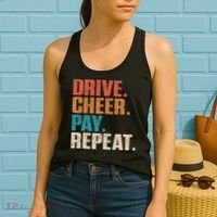 Drive Cheer Pay Repeat Funny Baseball Softball Women's Tank Top thumb 2