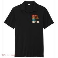 Drive Cheer Pay Repeat Funny Baseball Softball Sport-Tek Posi-UV Pro Polo thumb 0