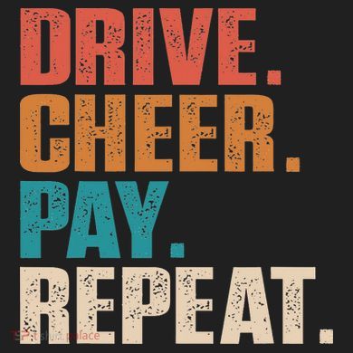 Drive Cheer Pay Repeat Funny Baseball Softball Sport-Tek Posi-UV Pro Polo