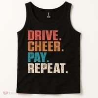 Drive Cheer Pay Repeat Funny Baseball Softball Tank Top thumb 2
