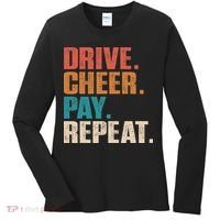 Drive Cheer Pay Repeat Funny Baseball Softball Women's Long Sleeve Shirt thumb 0