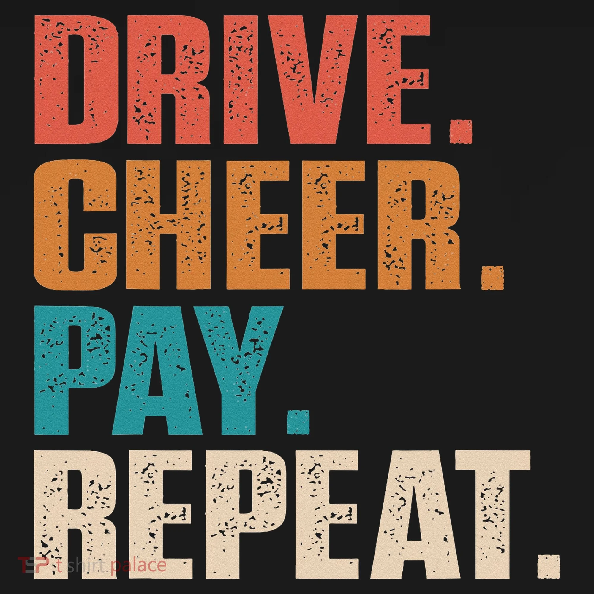 Drive Cheer Pay Repeat Funny Baseball Softball Kids Sweatshirt