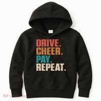 Drive Cheer Pay Repeat Funny Baseball Softball Kids Hoodie thumb 0