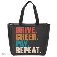 Drive Cheer Pay Repeat Funny Baseball Softball Tote Bag thumb 0