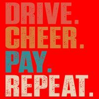 Drive Cheer Pay Repeat Funny Baseball Softball Santa Hat thumb 1