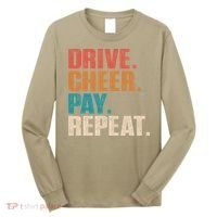 Drive Cheer Pay Repeat Funny Baseball Softball Long Sleeve Shirt thumb 0