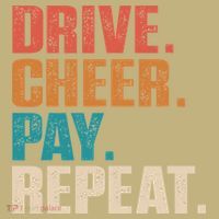 Drive Cheer Pay Repeat Funny Baseball Softball Sweatshirt thumb 2