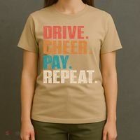 Drive Cheer Pay Repeat Funny Baseball Softball T-Shirt thumb 4