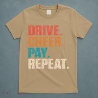 Drive Cheer Pay Repeat Funny Baseball Softball T-Shirt thumb 5