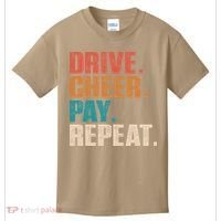 Drive Cheer Pay Repeat Funny Baseball Softball Kids T-Shirt thumb 0