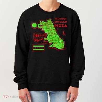 Delicious Chicago Pizza Women's Sweatshirt